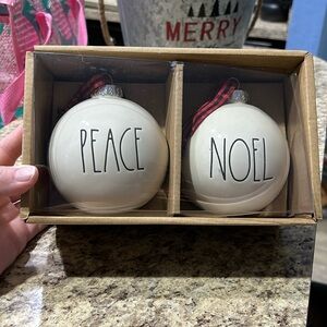 RAE DUNN ceramic ornaments